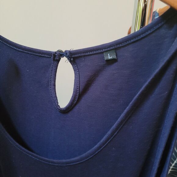 3 Wmns L Casual Crew Slvless Rompers Tie W/Elastic Waist Skinny Jumpsuit Jersey - Picture 7 of 14